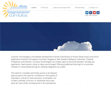 Tablet Screenshot of cumulus.com.au