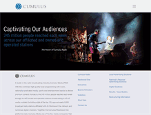 Tablet Screenshot of cumulus.com